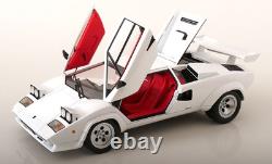 KK Scale 1/12 LAMBORGHINI COUNTACH LP 5000S QV WHITE 1985 (OPENING DOORS/BONNET)