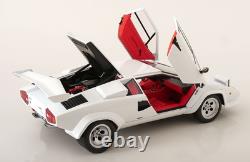 KK Scale 1/12 LAMBORGHINI COUNTACH LP 5000S QV WHITE 1985 (OPENING DOORS/BONNET)