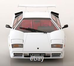 KK Scale 1/12 LAMBORGHINI COUNTACH LP 5000S QV WHITE 1985 (OPENING DOORS/BONNET)