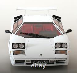 KK Scale 1/12 LAMBORGHINI COUNTACH LP 5000S QV WHITE 1985 (OPENING DOORS/BONNET)