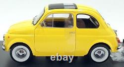 KK Scale 1/12 Scale Diecast KKDC120034 Fiat 500 F 1968 Yellow