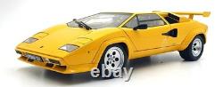 KK Scale 1/12 Scale KKDC120144 Lamborghini Countach LP 5000S QV 1985 Yellow