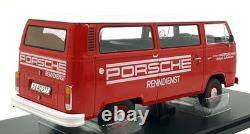 KK Scale 1/18 Scale KKDC181364 1972 VW T2b Bus Porsche Racing Team Red
