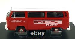 KK Scale 1/18 Scale KKDC181364 1972 VW T2b Bus Porsche Racing Team Red