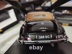 KK Scale Models Mercedes-Benz 300 SC Cabriolet 1957 Black 1/18 DieCast Model^Car