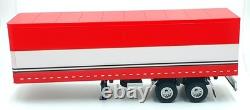 KK Scale Road Kings 1/18 Scale RK180160 Semi Automatic Truck Trailer Red/White