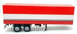KK Scale Road Kings 1/18 Scale RK180160 Semi Automatic Truck Trailer Red/White