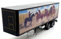 KK Scale Road Kings 1/18 Scale RK180161 Semi Auto Truck Trailer Black Smokey