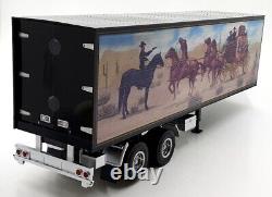 KK Scale Road Kings 1/18 Scale RK180161 Semi Auto Truck Trailer Black Smokey