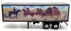 KK Scale Road Kings 1/18 Scale RK180161 Semi Auto Truck Trailer Black Smokey