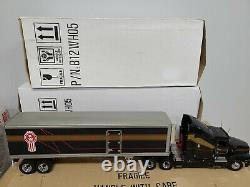 Kenworth T600 & Refrigerated Trailer Black Franklin Mint 132 Scale Model NIB