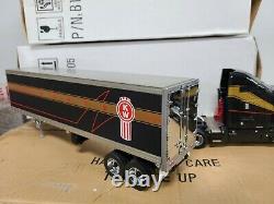 Kenworth T600 & Refrigerated Trailer Black Franklin Mint 132 Scale Model NIB