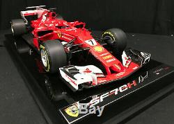 Kimi Räikkönen SIGNED Ferrari SF70H Formula 1 by Amalgam 112 scale, mint COA