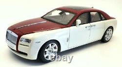 Kyosho 1/18 Scale 08802EWR Rolls Royce Ghost English White/Met Red