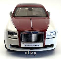 Kyosho 1/18 Scale 08802EWR Rolls Royce Ghost English White/Met Red