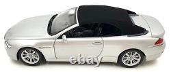 Kyosho 1/18 Scale Diecast 08702S BMW 645Ci Cabriolet Silver