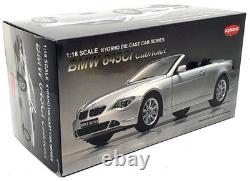 Kyosho 1/18 Scale Diecast 08702S BMW 645Ci Cabriolet Silver