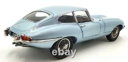 Kyosho 1/18 Scale Diecast 08954SBL Jaguar E-type Coupe Silver Blue