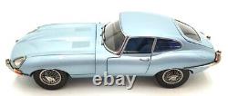 Kyosho 1/18 Scale Diecast 08954SBL Jaguar E-type Coupe Silver Blue