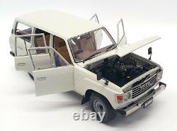 Kyosho 1/18 Scale Diecast 08956W 1980 Toyota Land Cruiser 60 White