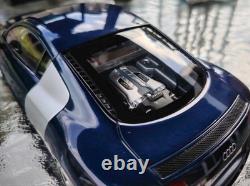 Kyosho 1/18 Scale Diecast 09213BL Audi R8 Blue