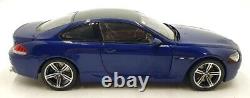 Kyosho 1/18 Scale Diecast DC141124K BMW M6 Blue