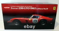 Kyosho 1/18 scale diecast 08432A Ferrari 250 GTO 1962 Le Mans #19