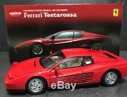Kyosho Ferrari Testarossa 118 Scale Original Die-Cast Model Red Japan Exc+ Rare