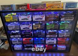 LED Display Case for Mini GT Wall Cabinet 1/64 Scale Diecast Model Car