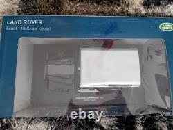 Land Rover Exact 118 Scale Defender 90 Station Wagon Diecast Model Black/White