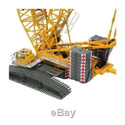 Liebherr LR1600-2 Crane with Derrick Rig (Yellow) NZG 150 Scale Model #843 New