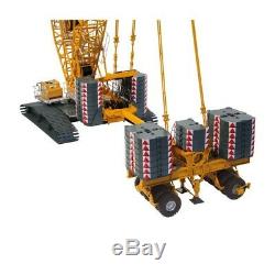 Liebherr LR1600-2 Crane with Derrick Rig (Yellow) NZG 150 Scale Model #843 New