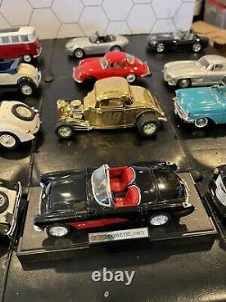 Lot of 12 124 Scale Die-Cast Car Lot MIASTOS, BURAGO, ROAD CHAMPIONS, WELLYS+MORE