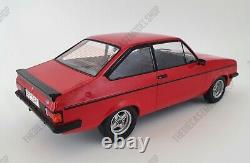 MCG 118 Scale Diecast Model Car Ford Escort Mk2 RS 2000 in Red