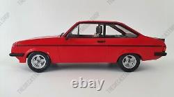 MCG 118 Scale Diecast Model Car Ford Escort Mk2 RS 2000 in Red