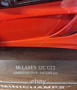 MINICHAMPS 118 SCALE McLAREN 12C GT3 LIMITED EDITION