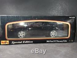 Maisto 2003 Ford SVT Mustang Cobra Hardtop 118 Scale Diecast Model Car Black