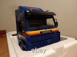 Mcg 1.18 Scale Model Scania 143m Blue Mint In Mint Box