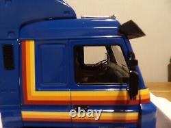 Mcg 1.18 Scale Model Scania 143m Blue Mint In Mint Box