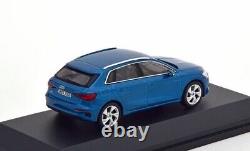 Mega Rare Audi A3 8y Atoll Blue Sport Sportback 143 I-scale (dealer Model)