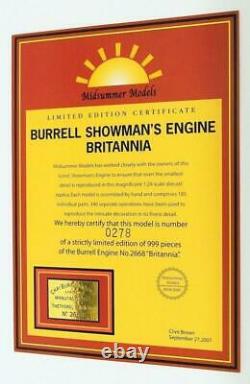 Midsummer Models 1/24 Scale MSM001 Burrell Showmans Engine Britannia
