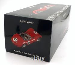 Minichamps 1/12 Scale Diecast 120 601298 Maserati Tipo 61 Carrol Shelby 1960
