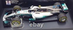 Minichamps 1/18 Scale 110 170007 2017 Mercedes AMG Petronas #77 Bottas