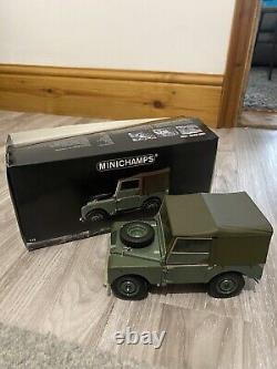 Minichamps 1/18 Scale 150 168900 1948 Land Rover With Detachable Roof Green