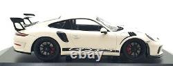 Minichamps 1/18 Scale 155 068224 2019 Porsche 911 GT3RS White Black Wheels