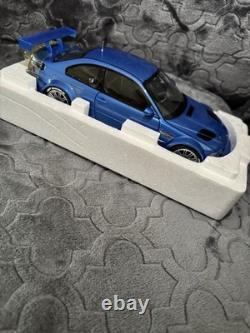 Minichamps 1/18 Scale BMW M3 GTR Street Version Blue Dealer Box Limited 3000