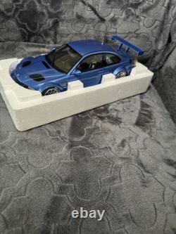 Minichamps 1/18 Scale BMW M3 GTR Street Version Blue Dealer Box Limited 3000