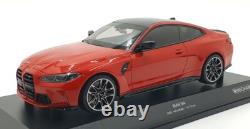 Minichamps 1/18 Scale Diecast 155 020121 2020 BMW M4 Red Metallic