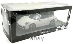 Minichamps 1/18 Scale Diecast 155 067335 Porsche 911 Carrera 4S Cabriolet Grey