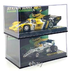 Minichamps 1/43 Scale ASCOL17 A. Senna Collection 1-17 + Cabinet & Certificate